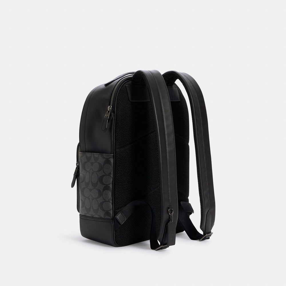 NWT Coach Outlet Graham Backpack In Signature Canvas - Picture 2 of 5